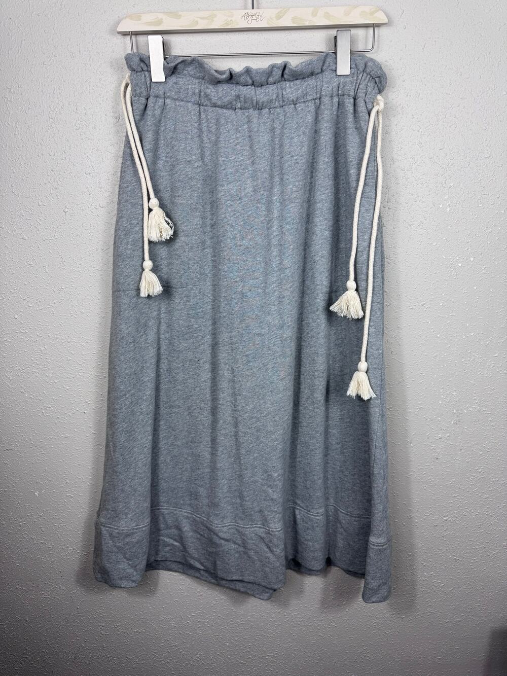 FP ( Free People) Beach Knit Heather Gray Skirt Womens Size Medium
